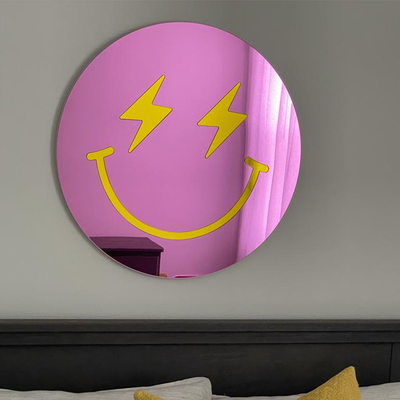 Happy Face With Lightning Bolt Eyes