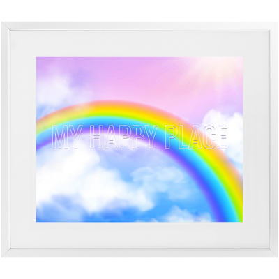 Follow The Rainbow Framed Print