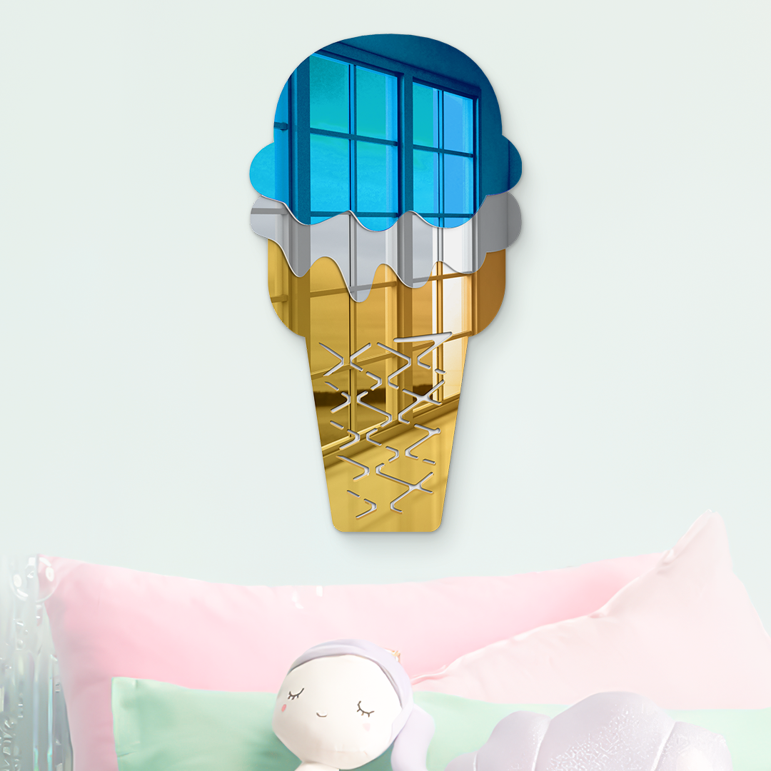 Wafer Cake Ice Cream Cone Mirror