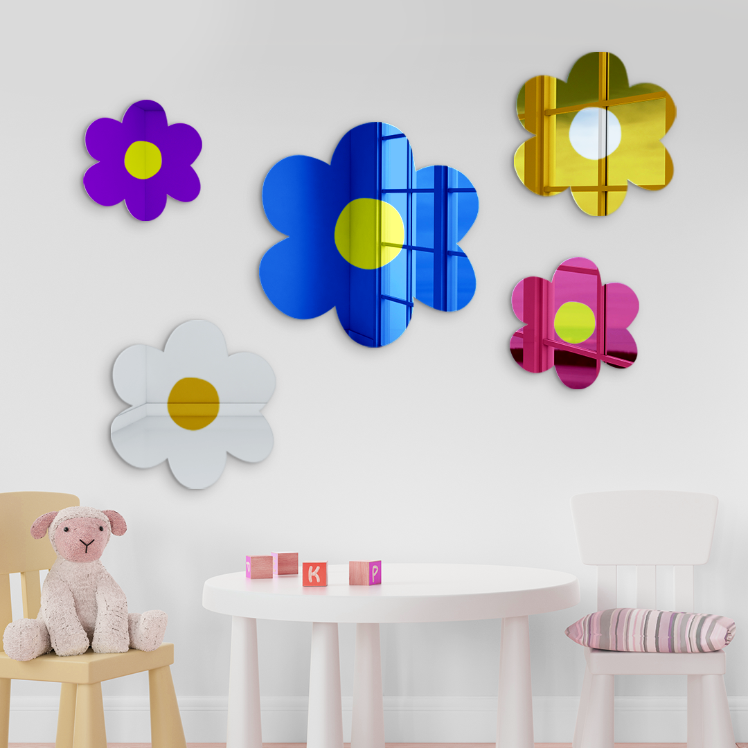 Flower Mirror Decor