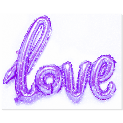 Love Balloon Sparkler Acrylic Wall Art