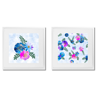 Laura Flowers Diptych