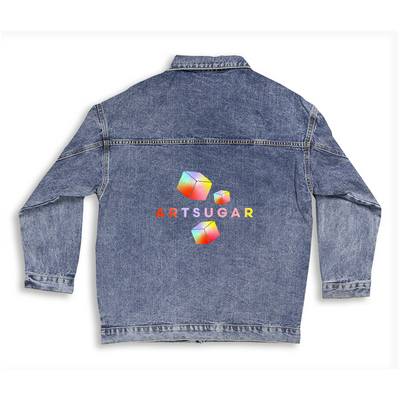 Sugar Cube Denim Jacket With ArtSugar Branding