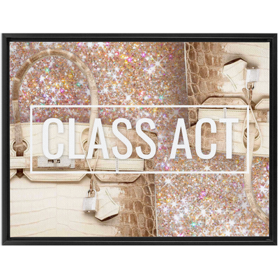 Class Act Framed Canvas Wall Art