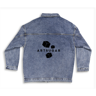 Sugar Cube Denim Jacket With ArtSugar Branding