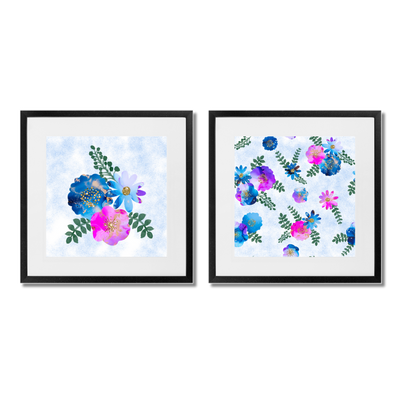 Laura Flowers Diptych