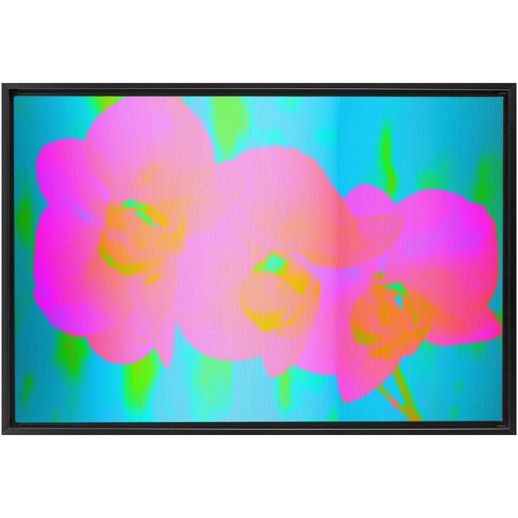 Orchid Dance Framed Canvas Print