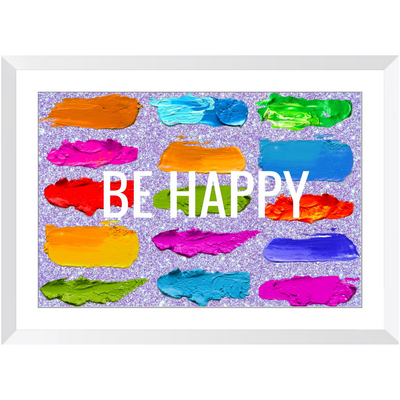 Be Happy Framed Print