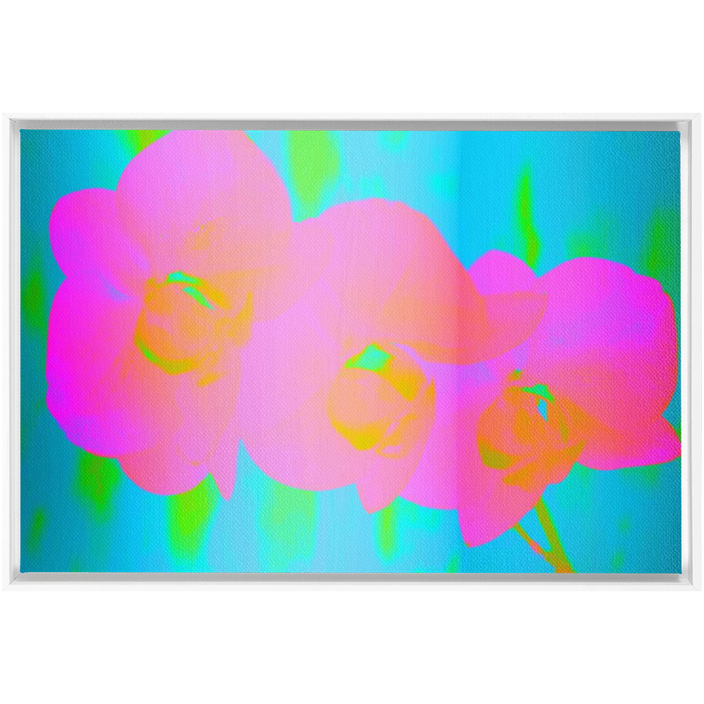 Orchid Dance Framed Canvas Print