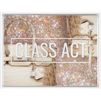 Class Act Framed Canvas Wall Art