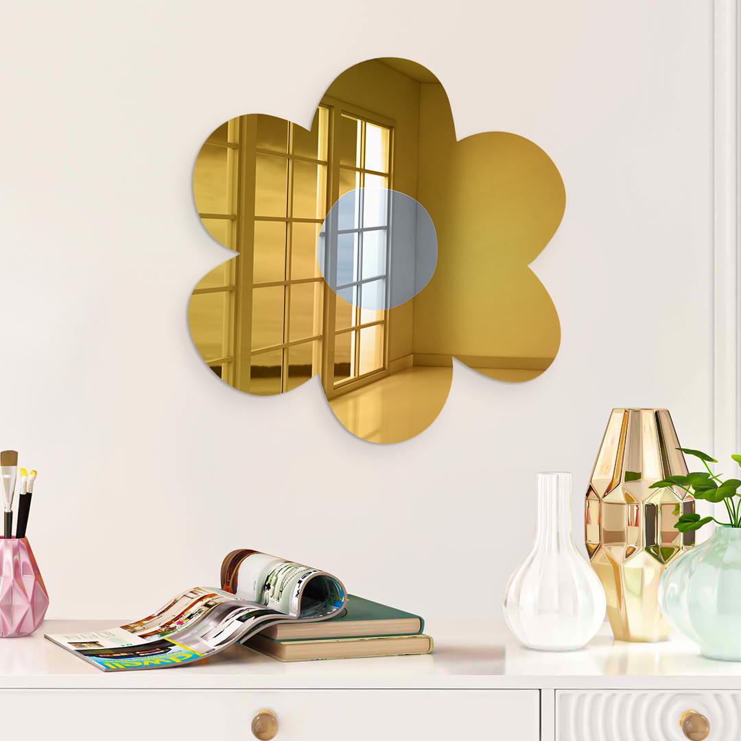 Flower Mirror Decor