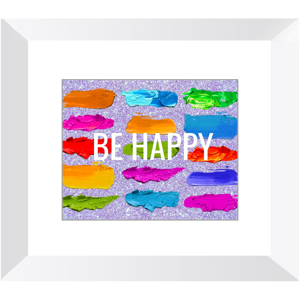 Be Happy Framed Print