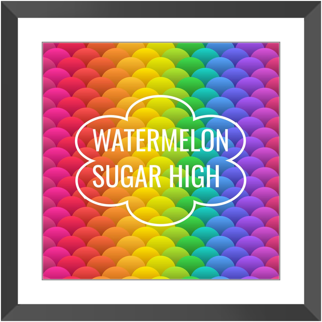 Watermelon Sugar High Framed Print