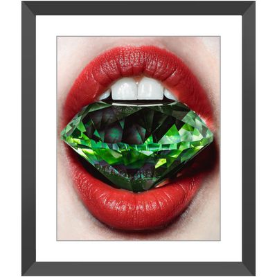 Shine Bright Like an Emerald Framed Print