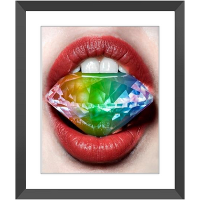 Technicolor Love Framed Print Set