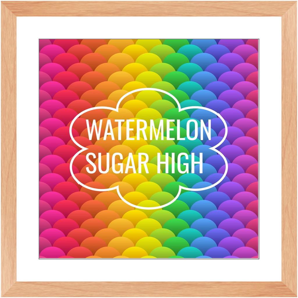 Watermelon Sugar High Framed Print