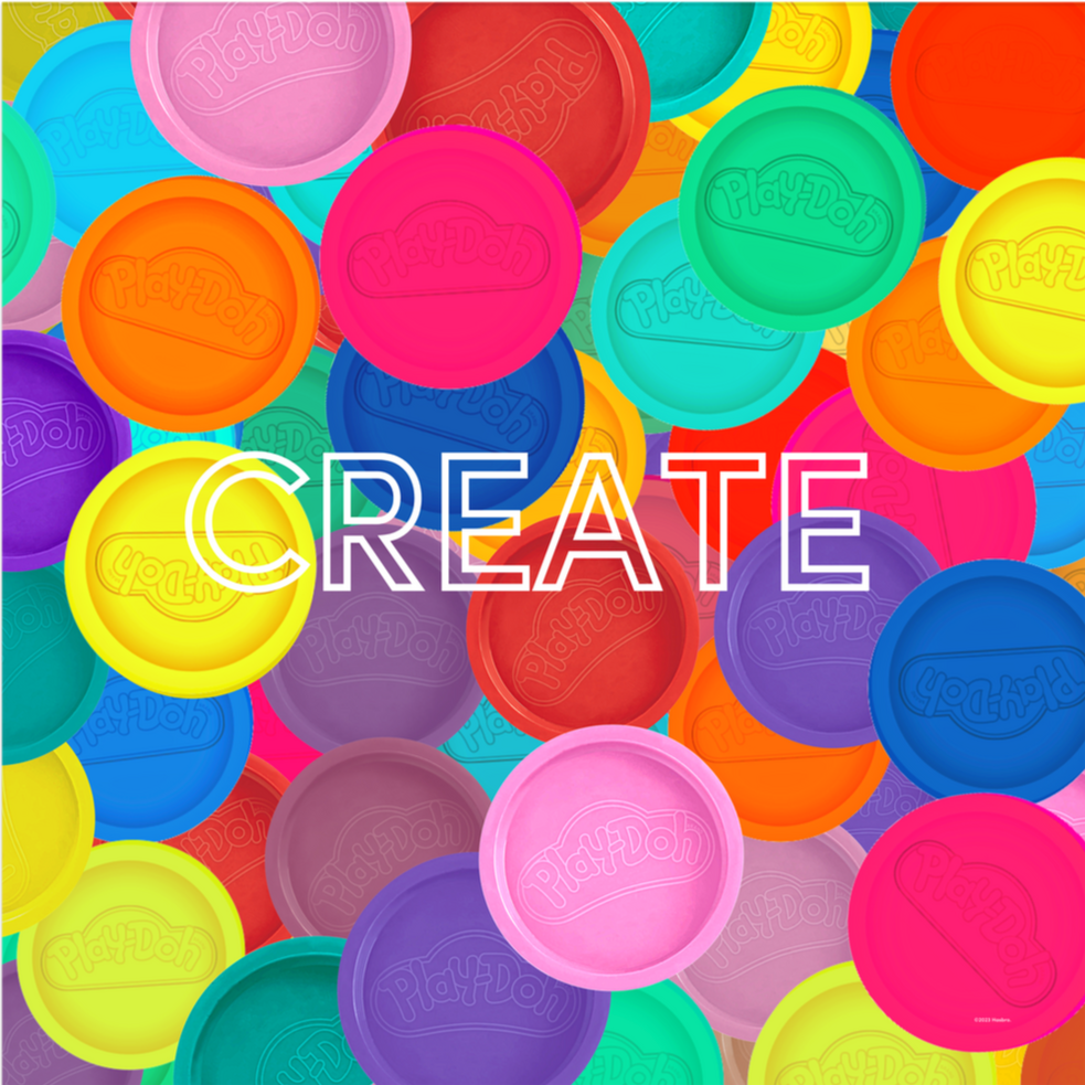 Create Play-Doh Caps Poster