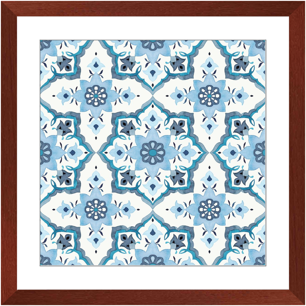 Blue Tile Triptych