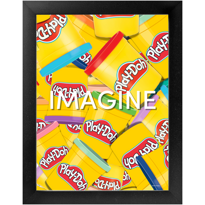 Imagine Play-Doh Framed Print