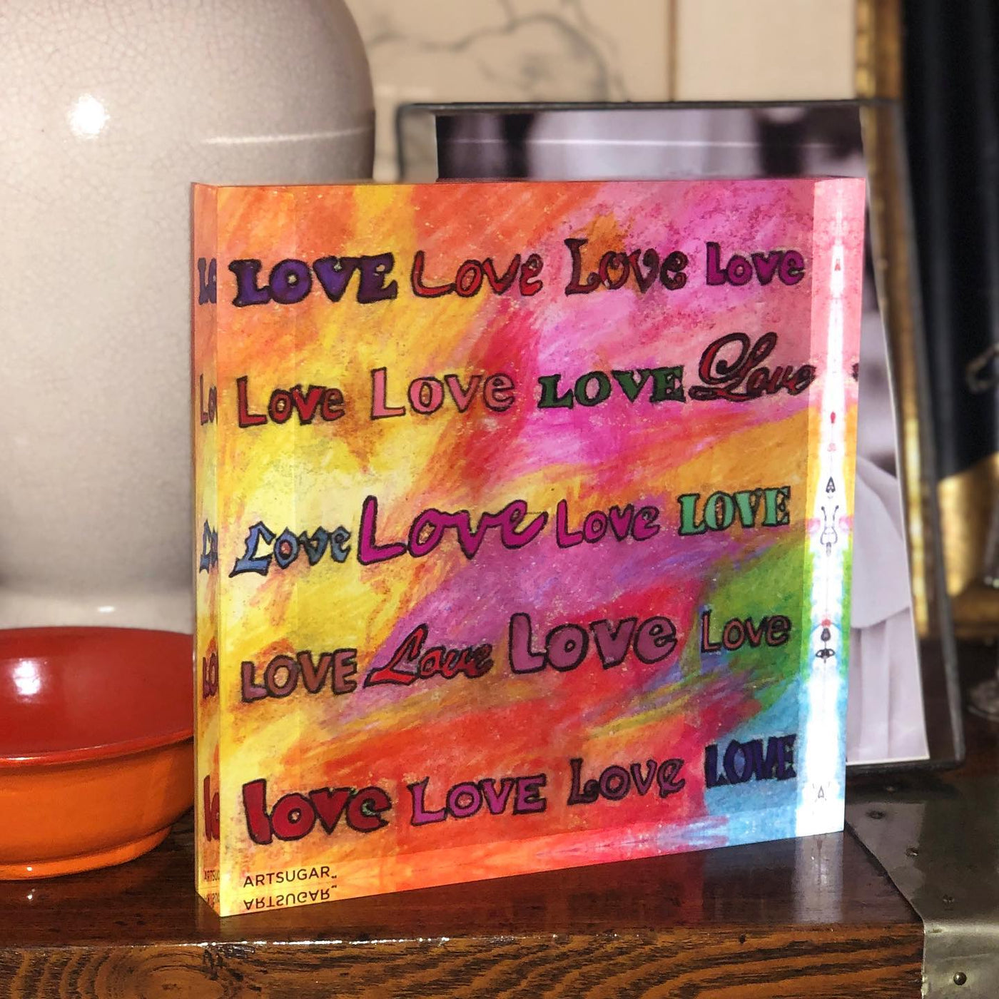 Love Blocks Acrylic Block/Bookend