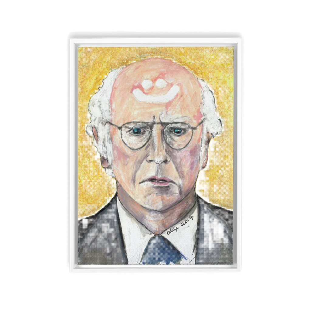 Smiley Face | Larry David Framed Wall Art