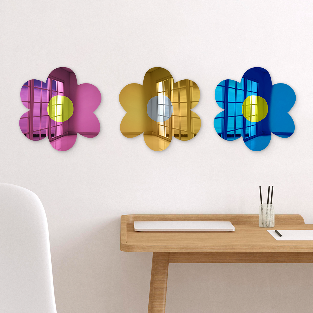 Flower Mirror Decor