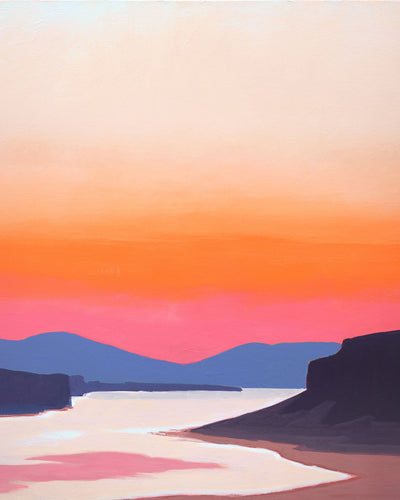 The Gorge at Sunset a Vertical Art Print