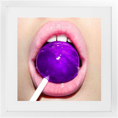 Sugar Delight (Purple) Framed Print