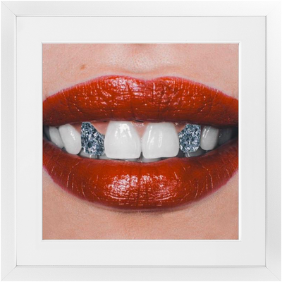 Diamond Smile Framed Print