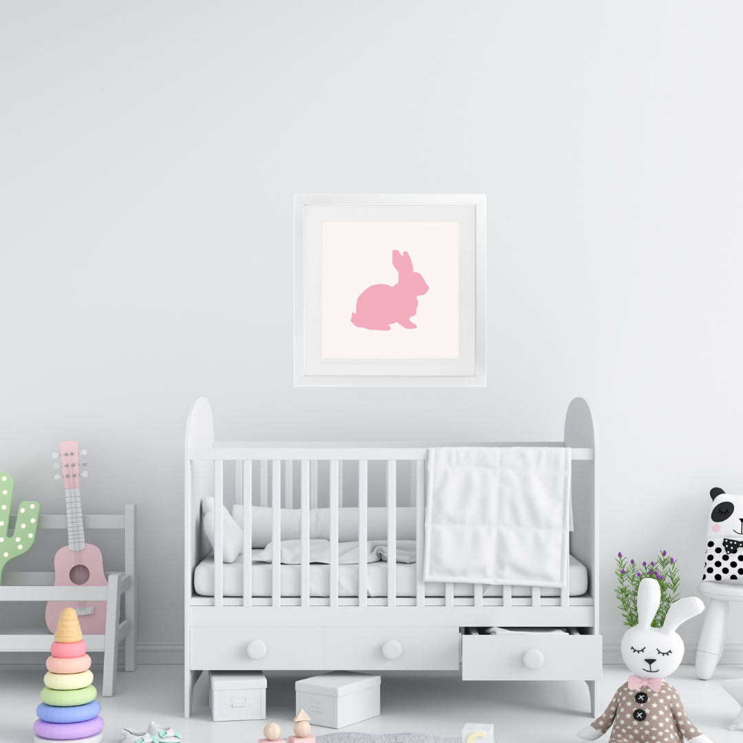 Pink Bunny Framed Print
