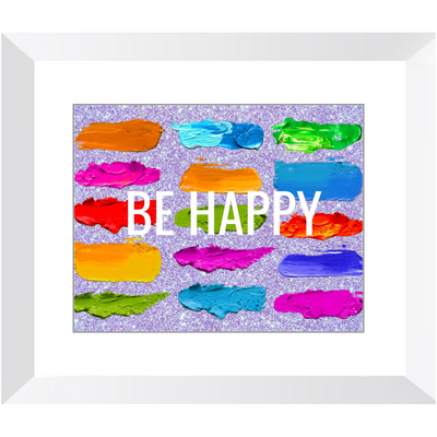 Be Happy Framed Print