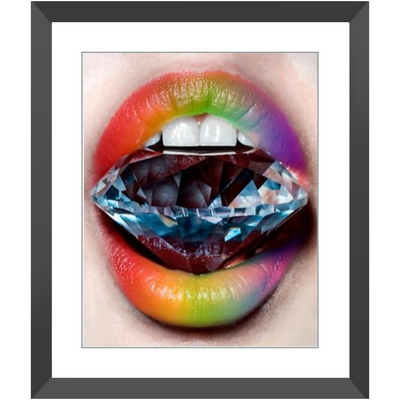 Technicolor Love Framed Print Set