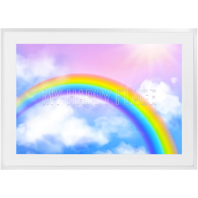 Follow The Rainbow Framed Print