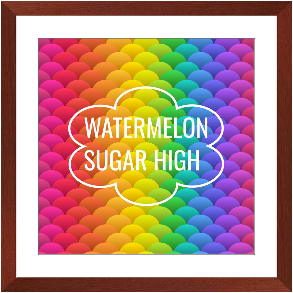 Watermelon Sugar High Framed Print