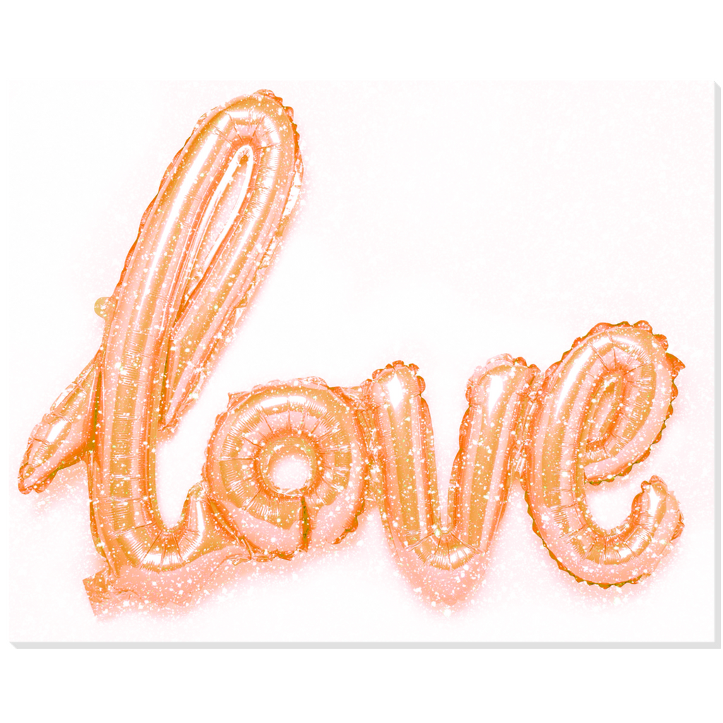 Love Balloon Sparkler Acrylic Wall Art