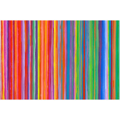 Rainbow Stripe Acrylic Wall Art