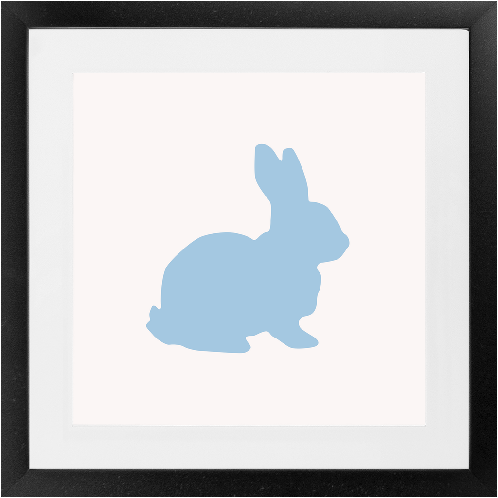 Blue Bunny Framed Print