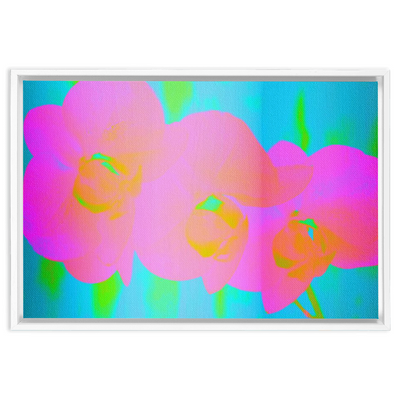 Orchid Dance Framed Canvas Print
