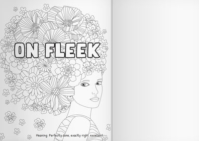 Mood Enhancing Coloring Book Vol. 3 - Teen Slang Edition