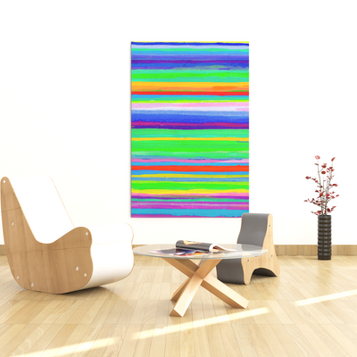 Capri Stripes Acrylic Wall Art