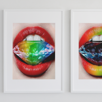 Technicolor Love (Framed Print Set)