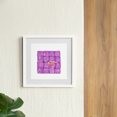 Juice Bar / Purple Framed Print