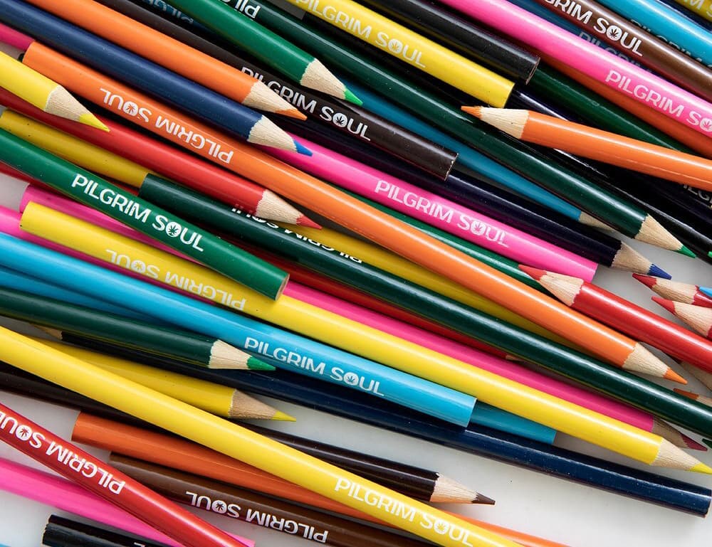 Adult Coloring Book Bundle w/ Pencils  (Vol 1 + Vol 2 + Pencils)