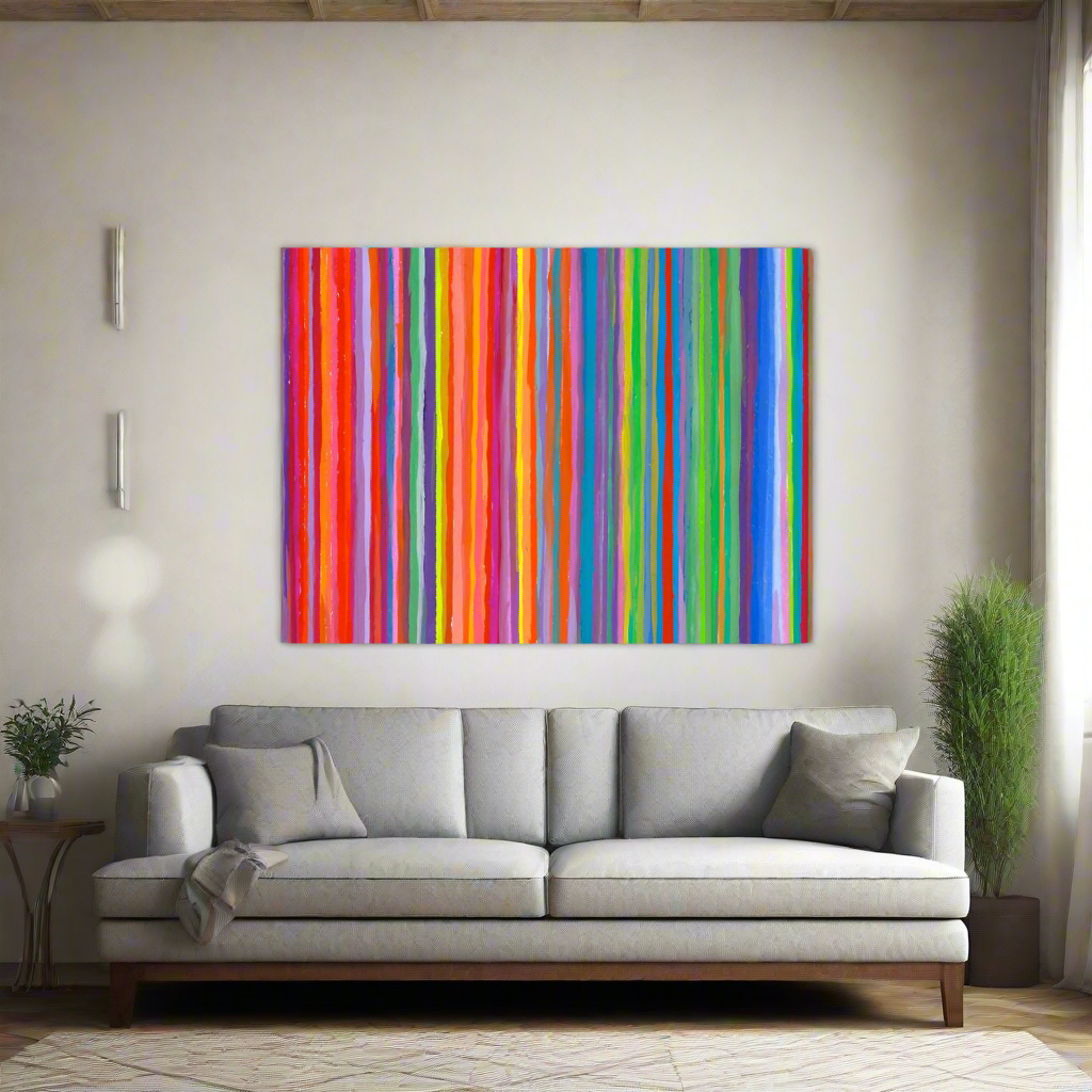 72 Stripes Acrylic Wall Art