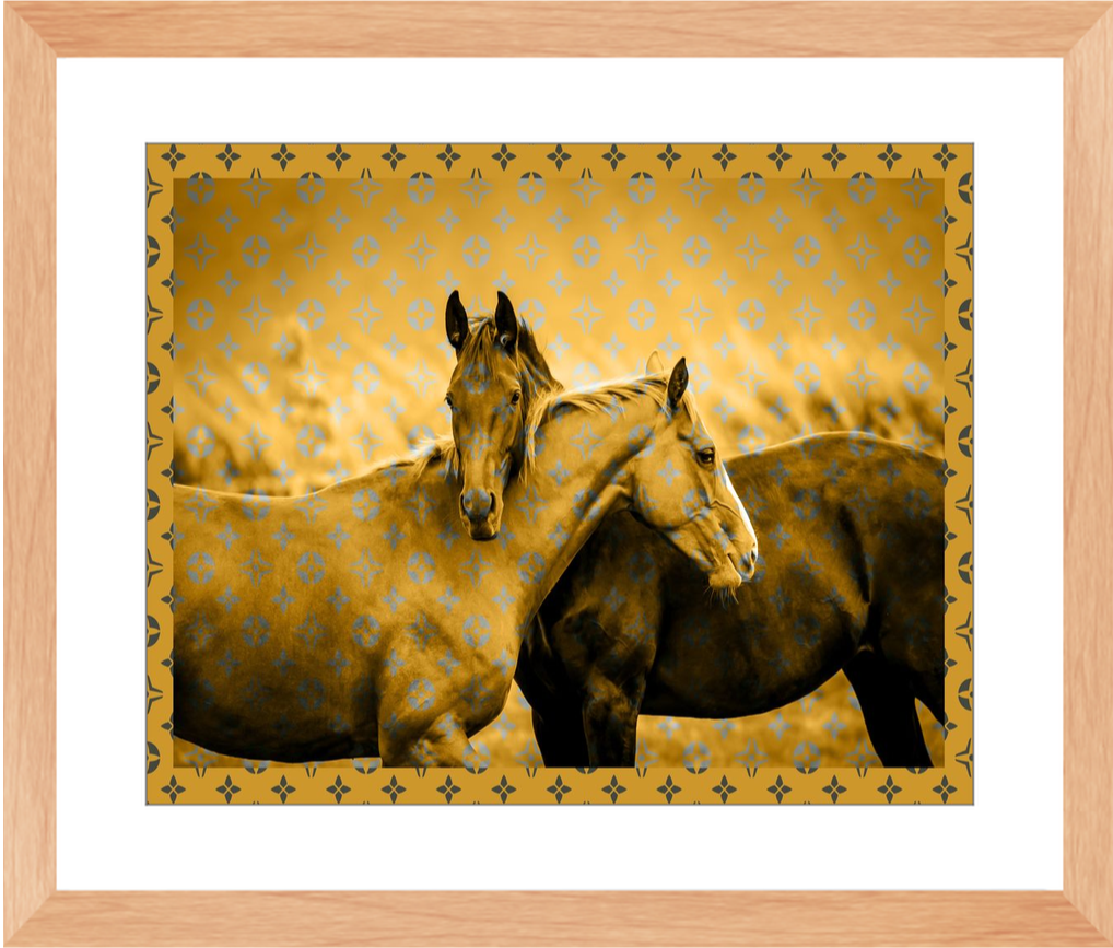 Designer Horses Framed Print