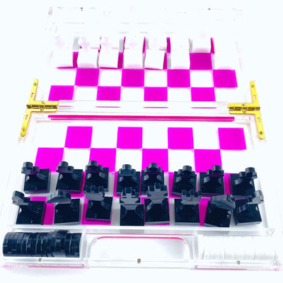 Travel Chess and Checkers Set