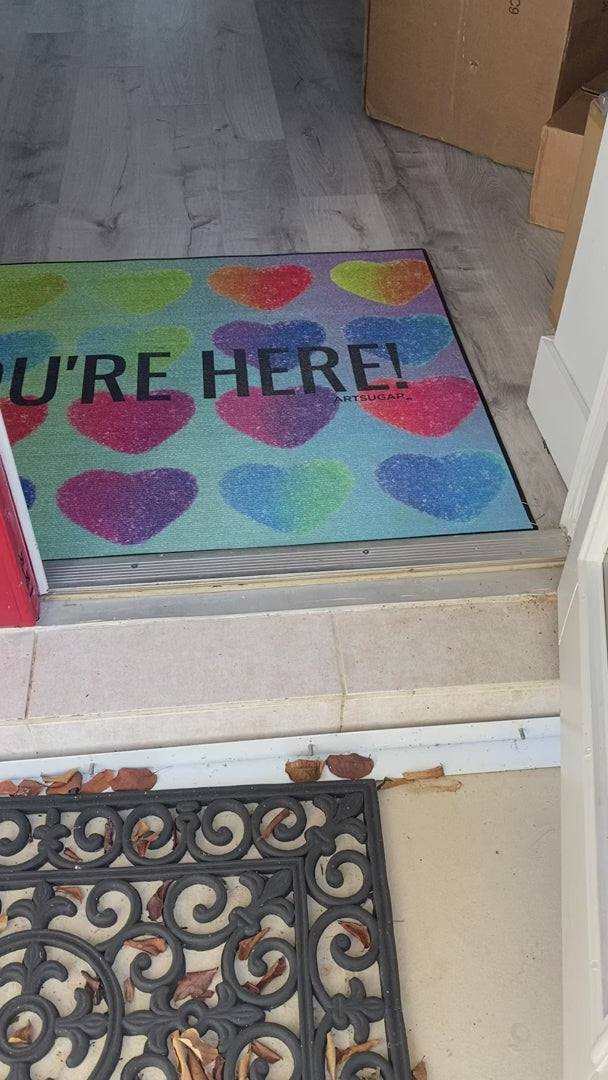 Yay, You're Here Doormat