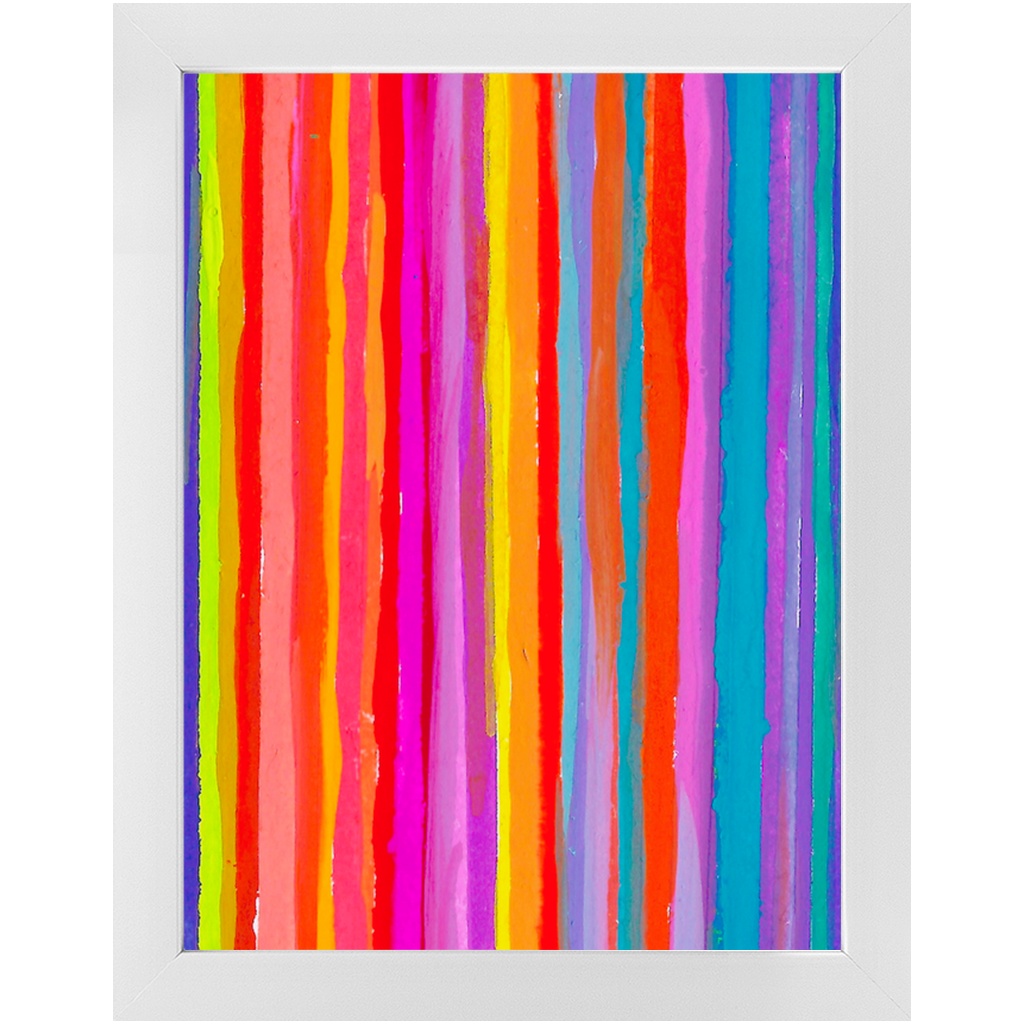 Sizzle Stripe Framed Print