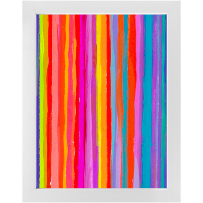 Sizzle Stripe Framed Print