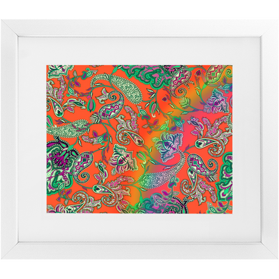 Paisley in Nature Framed Print